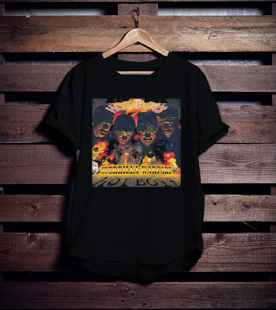 Metro Boomin Hot Boys Guerrilla Warfare Explosion And Bandana Faces T-Shirt
