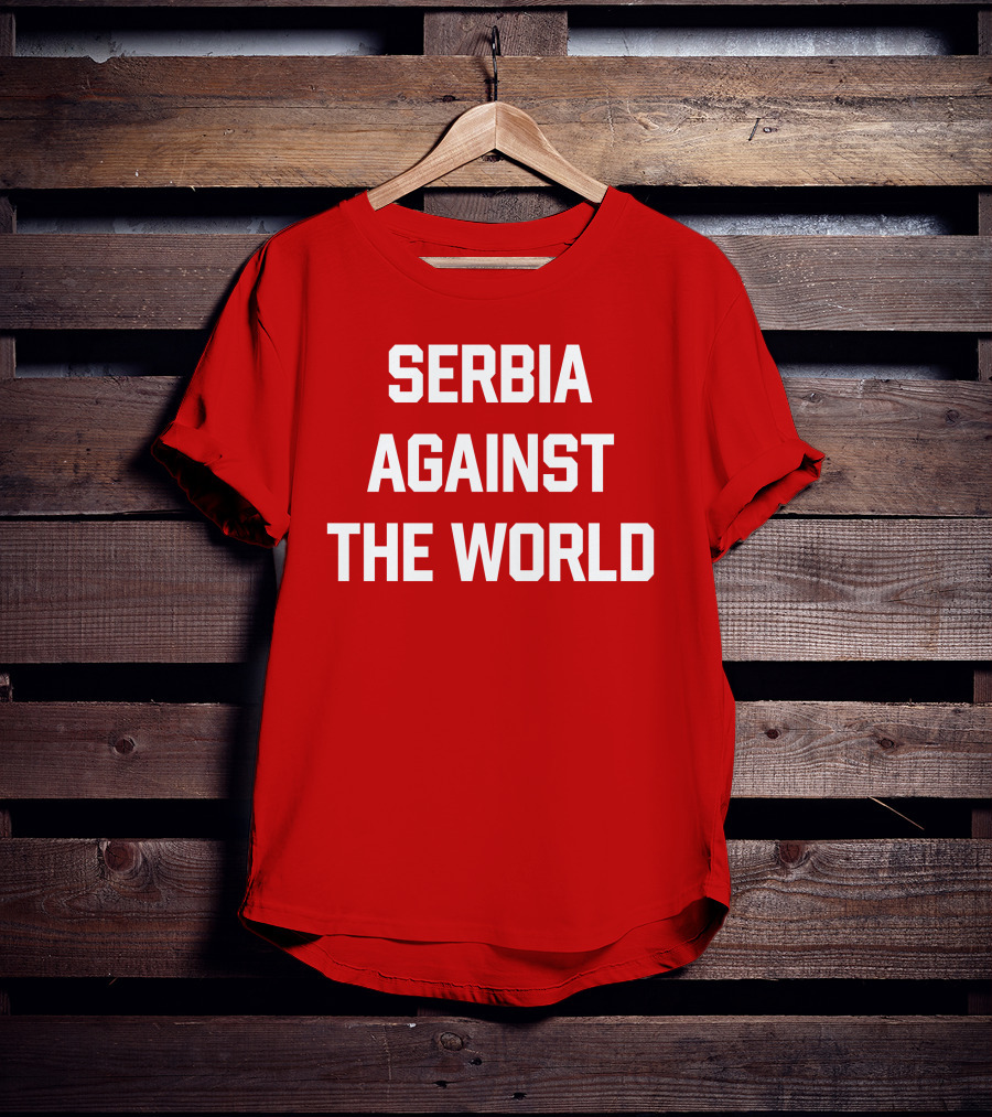 Serbian Football Serbia Against The World Red Passion T-Shirt