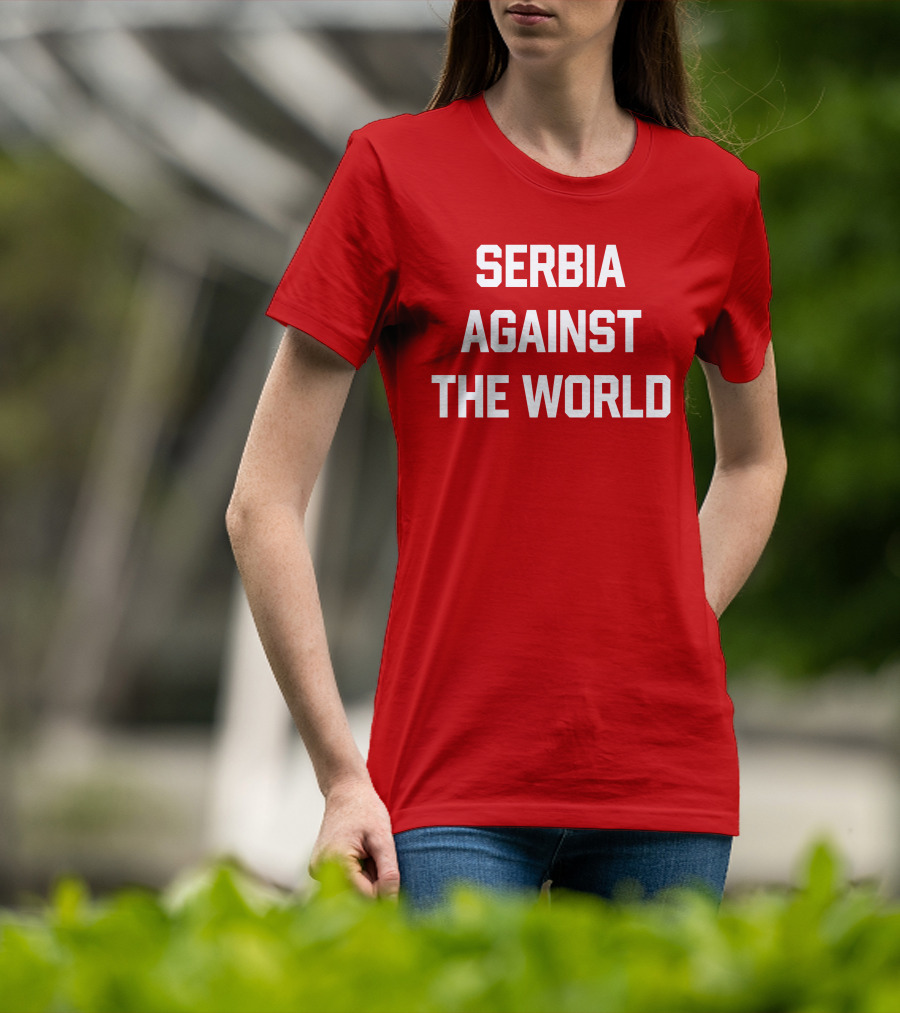 Serbian Football Serbia Against The World Red Passion T-Shirt