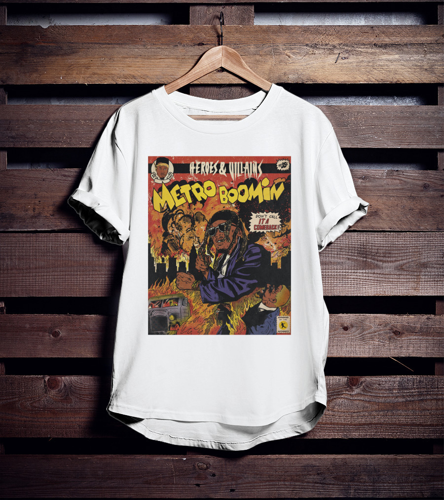 Heroes And Villains Metro Boomin Don't Call It A Comeback Comic T-Shirt
