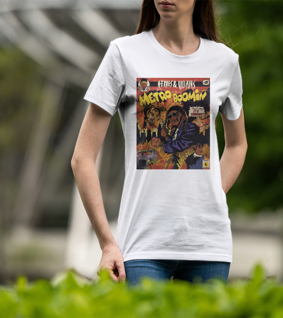 Heroes And Villains Metro Boomin Don't Call It A Comeback Comic T-Shirt