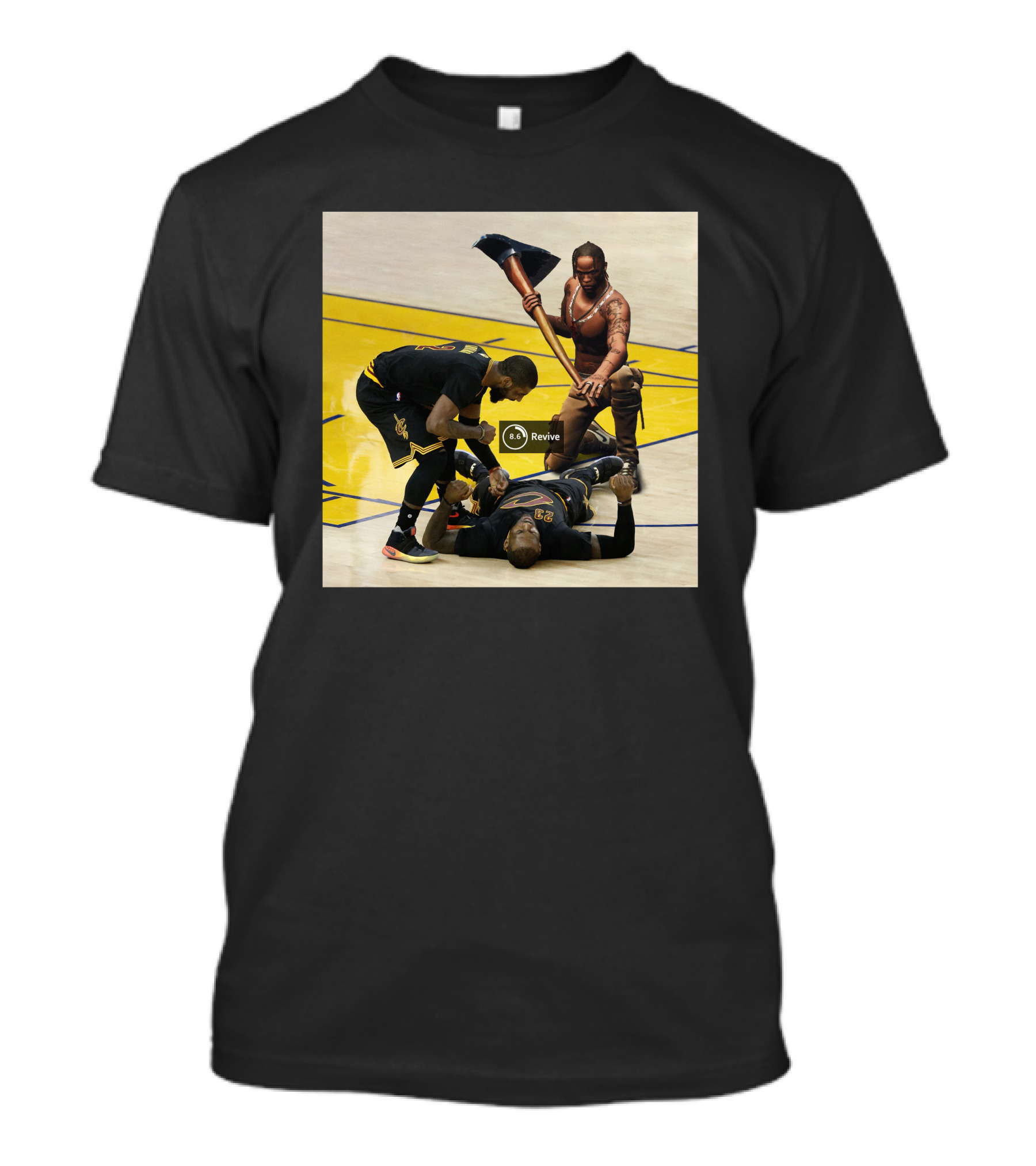 Revive Cleveland Basketball Courtside Gaming Fusion T-Shirt