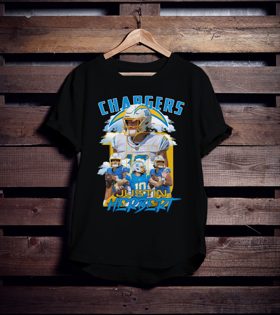 Chargers Justin Herbert NFL Football Star T-Shirt