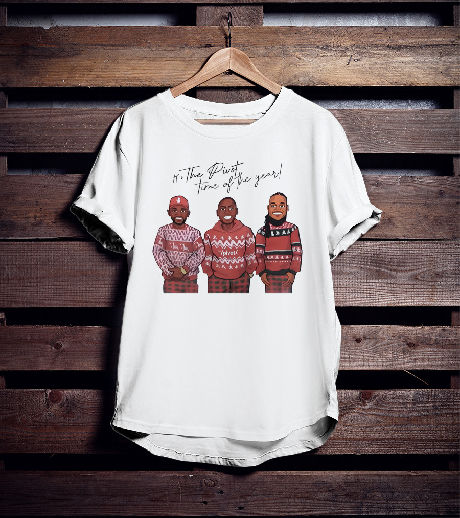 Ryan Clark The Pivot Time Of The Year Holiday Sweater Trio T-Shirt