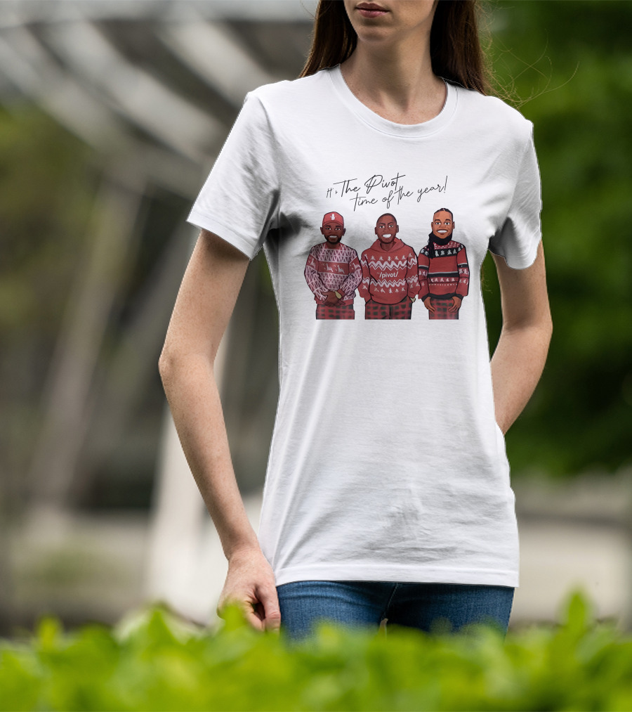 Ryan Clark The Pivot Time Of The Year Holiday Sweater Trio T-Shirt