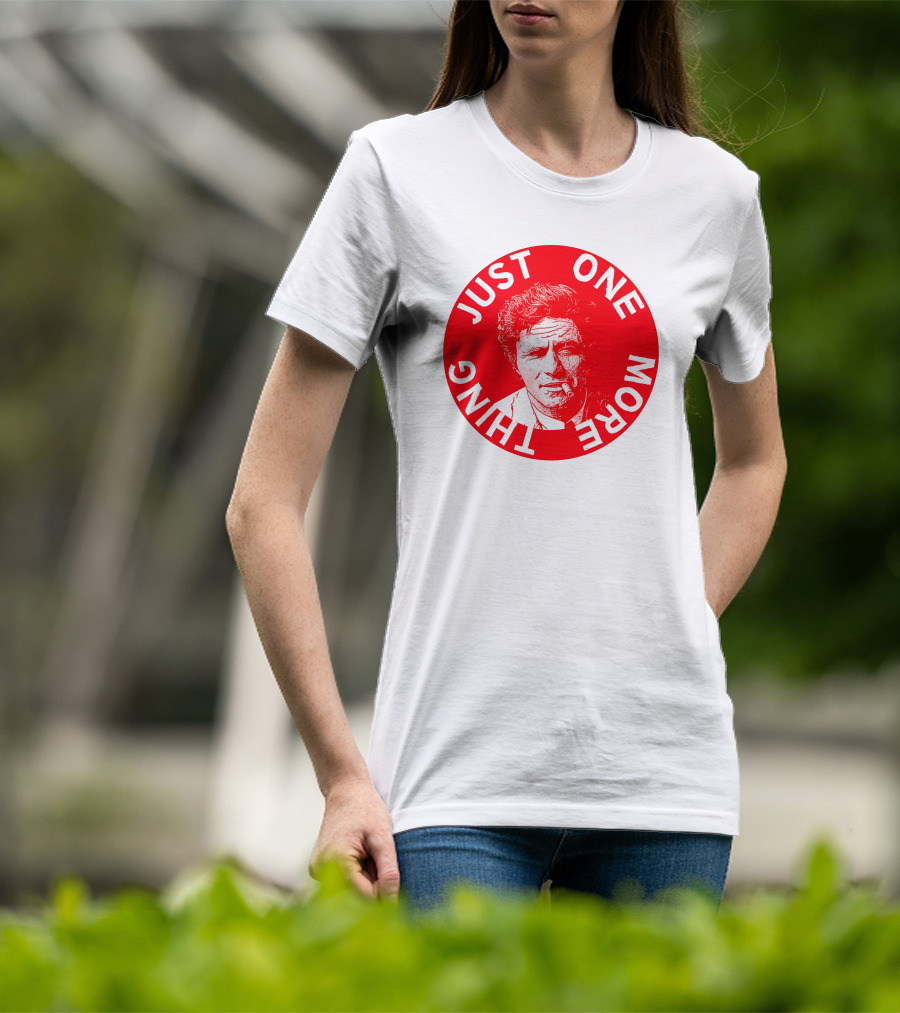 Just One More Thing Mysterious Bookshop Peter Falk T-Shirt