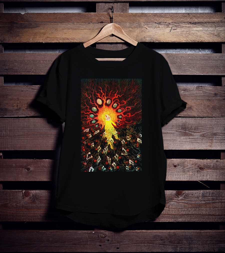 Prince With A Thousand Enemies Psychedelic Creature Amidst Vibrant Swirling Chaos T-Shirt