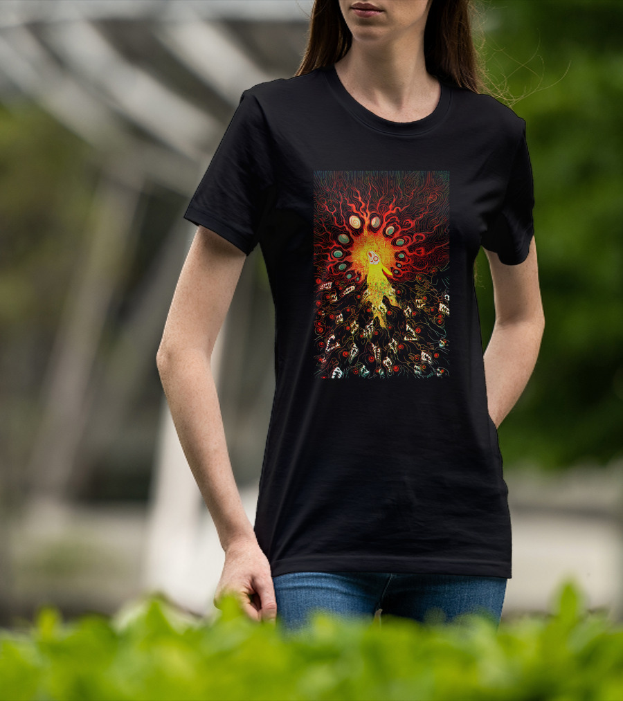 Prince With A Thousand Enemies Psychedelic Creature Amidst Vibrant Swirling Chaos T-Shirt