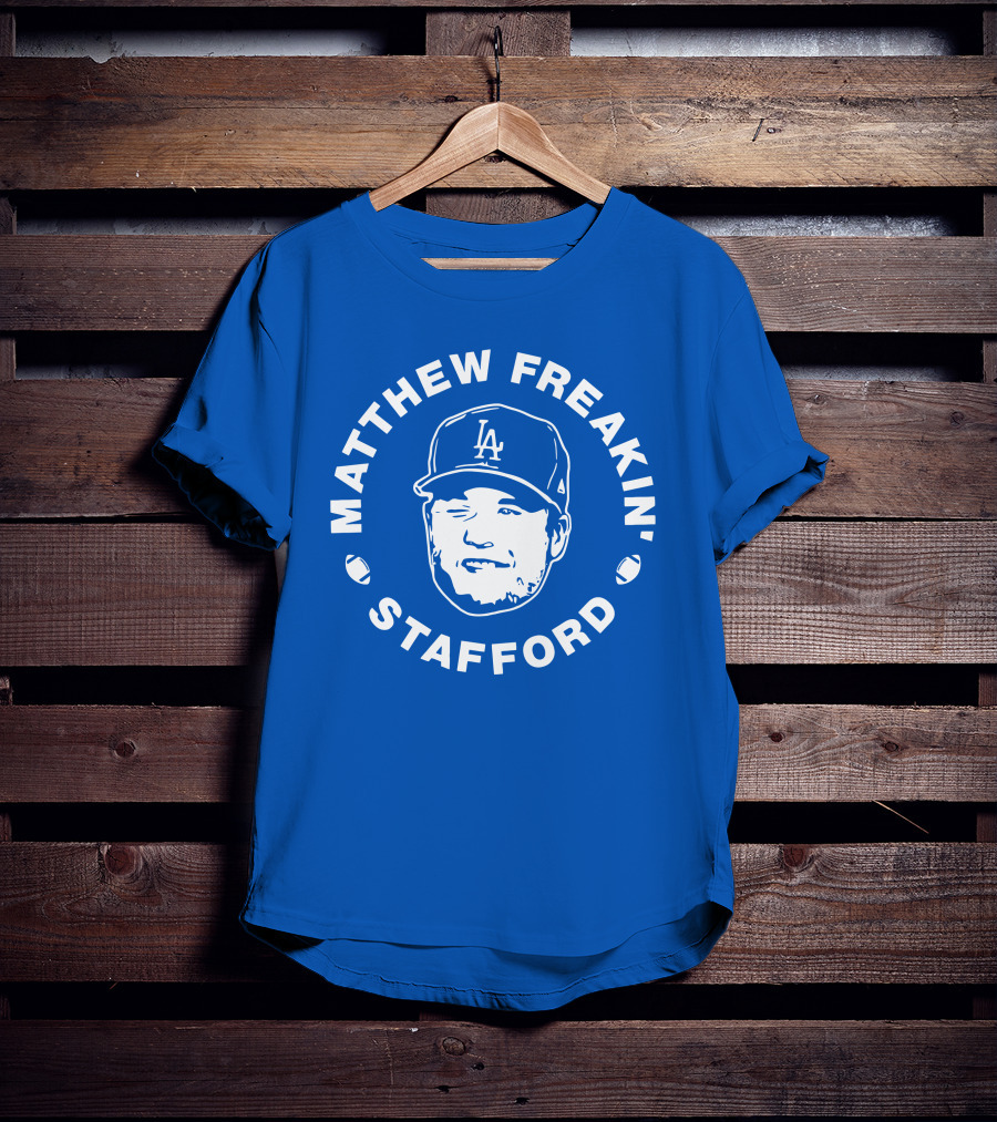 Matthew Freakin' Stafford LA Icon Winking Expression T-Shirt