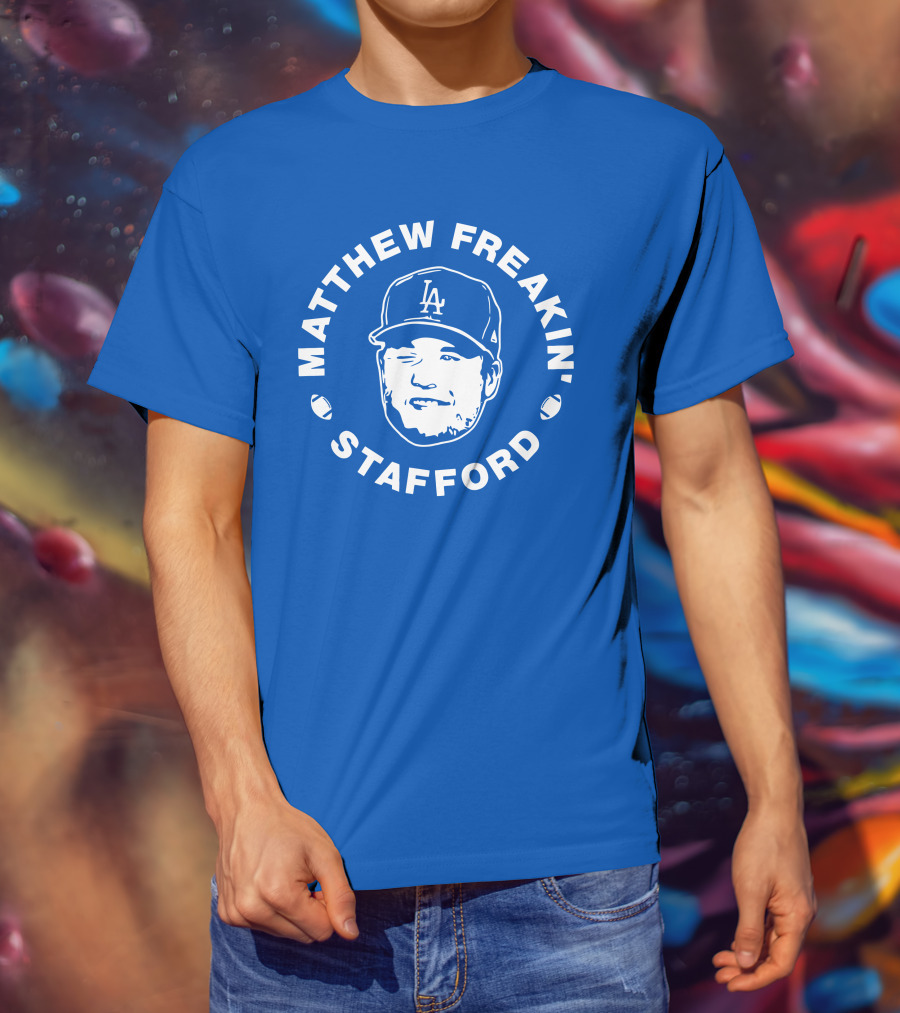 Matthew Freakin' Stafford LA Icon Winking Expression T-Shirt
