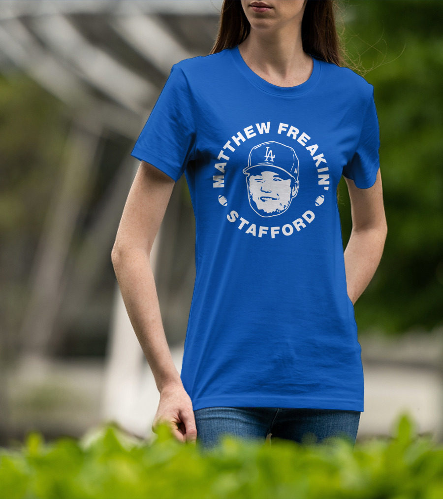 Matthew Freakin' Stafford LA Icon Winking Expression T-Shirt