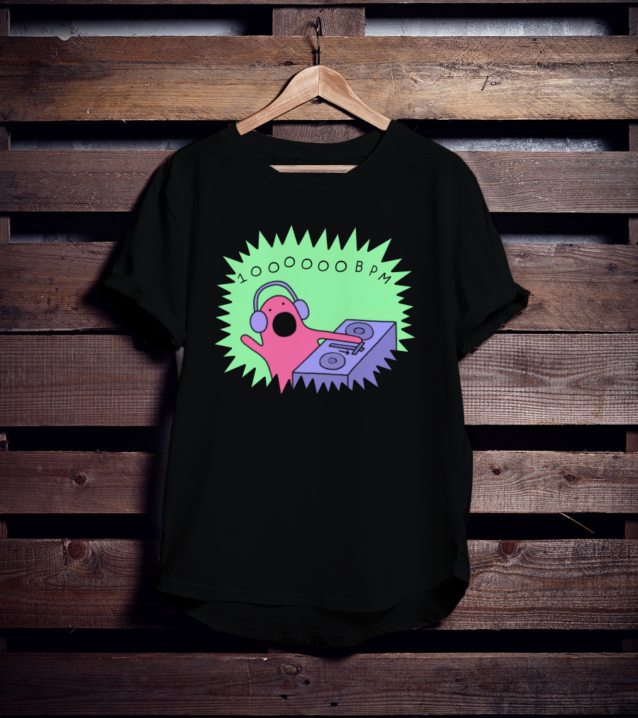 10OOOOBPM DJ Party Music Character T-Shirt