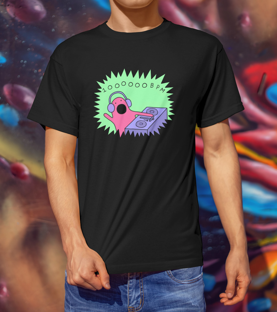 10OOOOBPM DJ Party Music Character T-Shirt