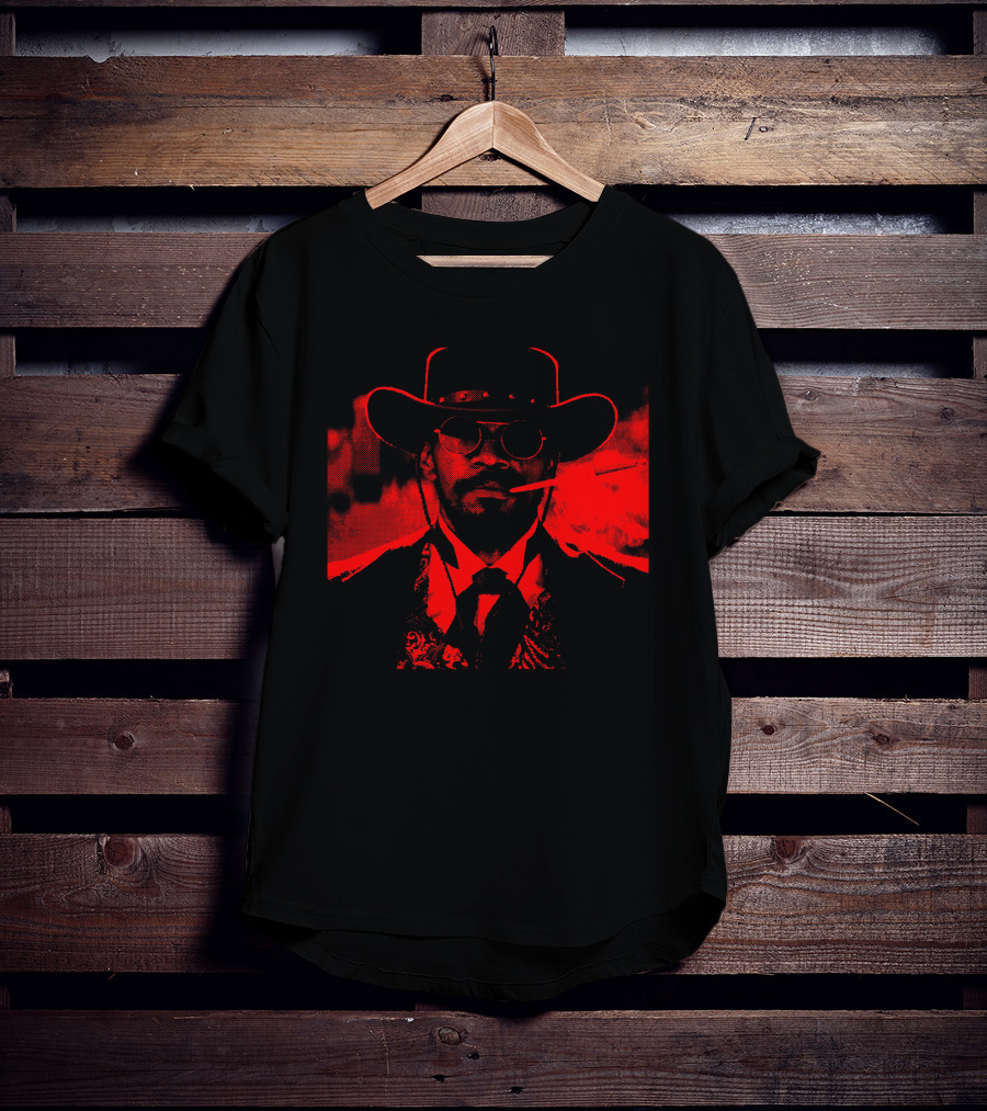 Django Unchained Red Suit Western Style Smoking Gunfighter T-Shirt