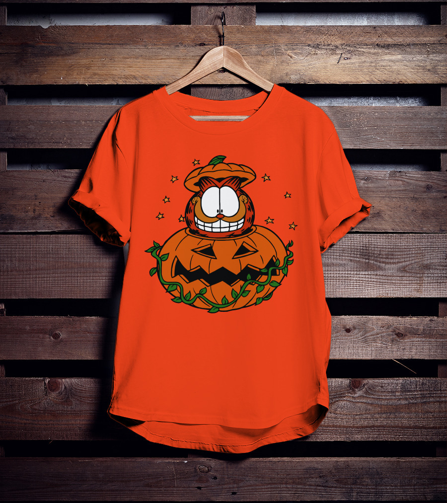 Garfield Jack-O'-Lantern Halloween Pumpkin T-Shirt