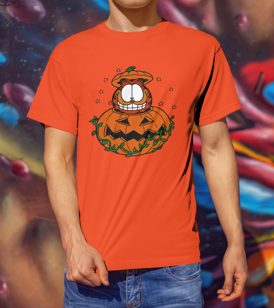 Garfield Jack-O'-Lantern Halloween Pumpkin T-Shirt