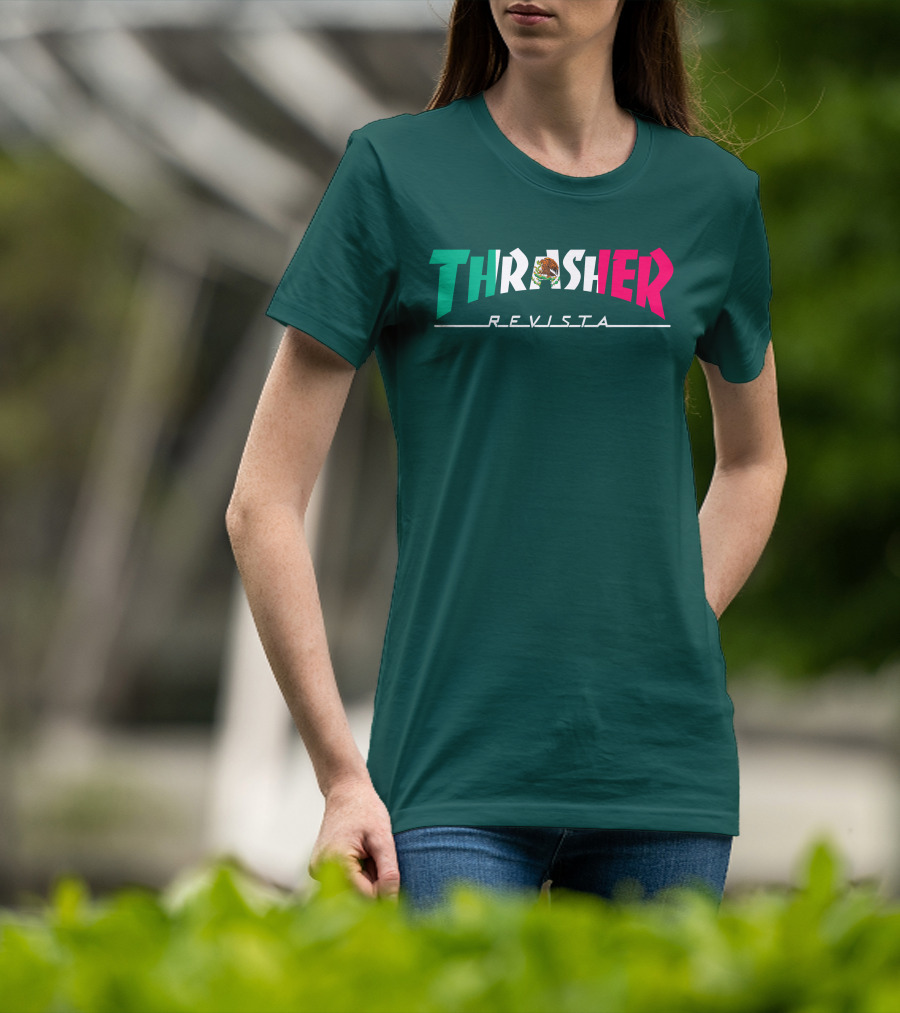 Thrasher Revista Mexican Flag Colors T-Shirt