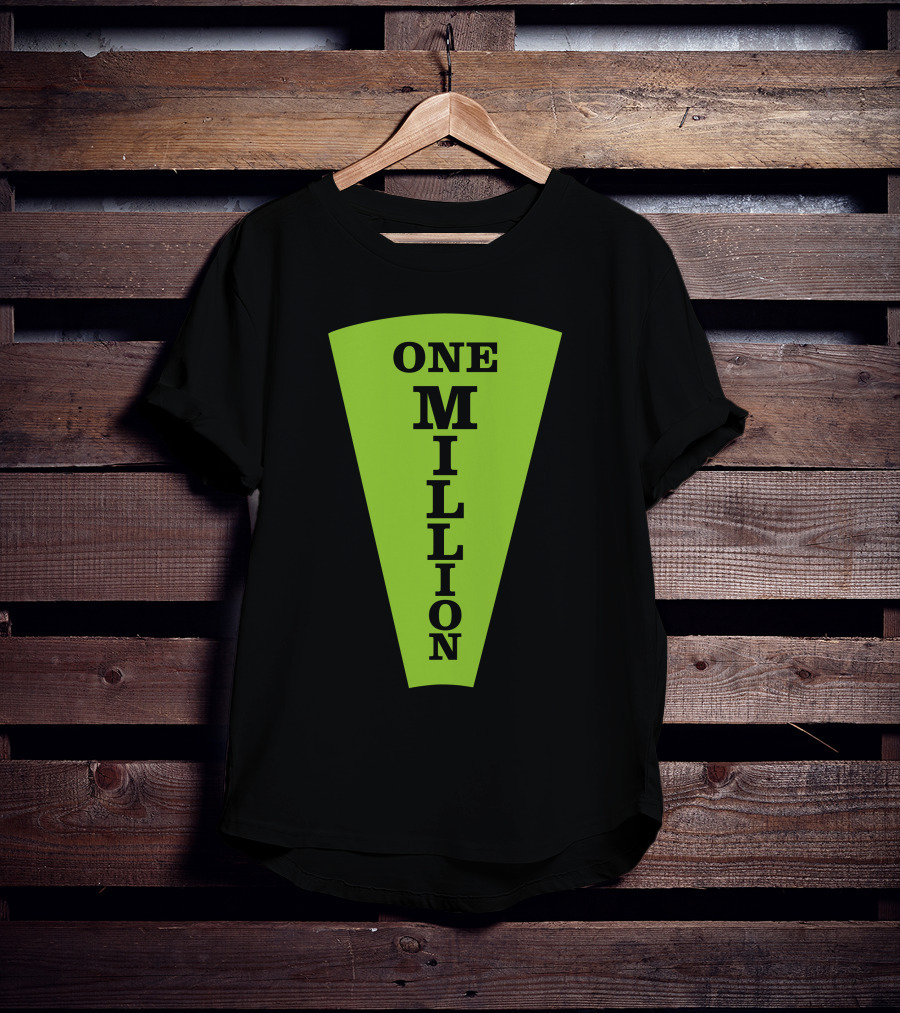 One Million Dollar Wedge Wheel Of Fortune Iconic Game Show T-Shirt