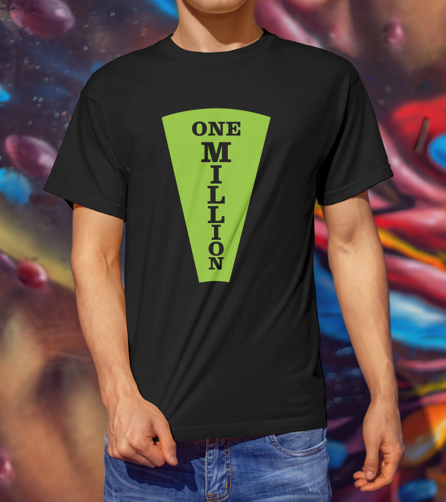 One Million Dollar Wedge Wheel Of Fortune Iconic Game Show T-Shirt