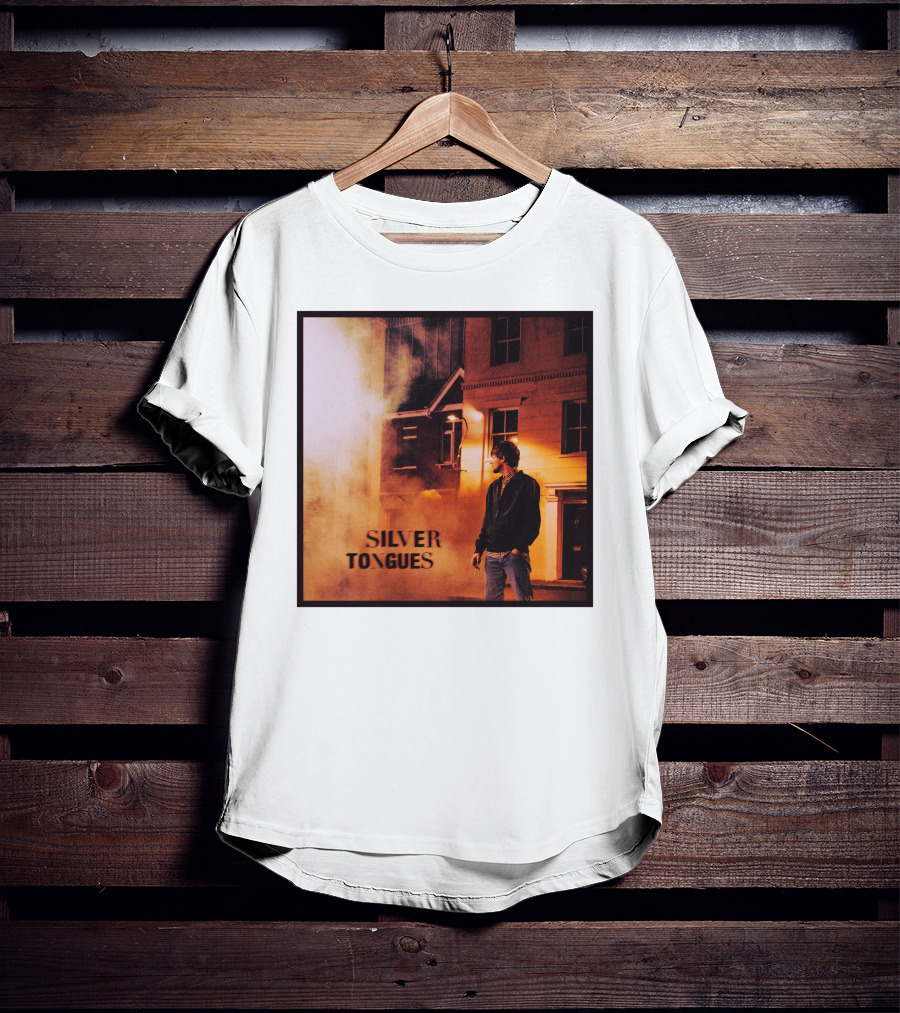 Silver Tongues Urban Night Scene T-Shirt