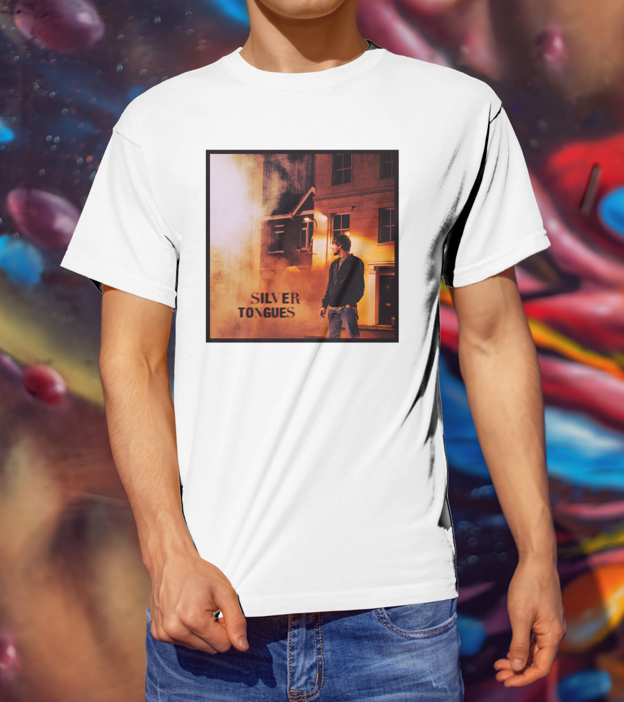 Silver Tongues Urban Night Scene T-Shirt