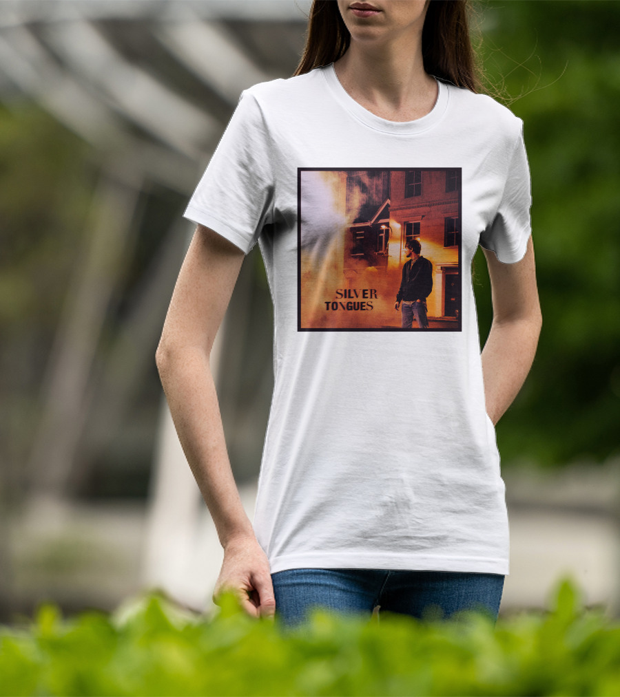 Silver Tongues Urban Night Scene T-Shirt