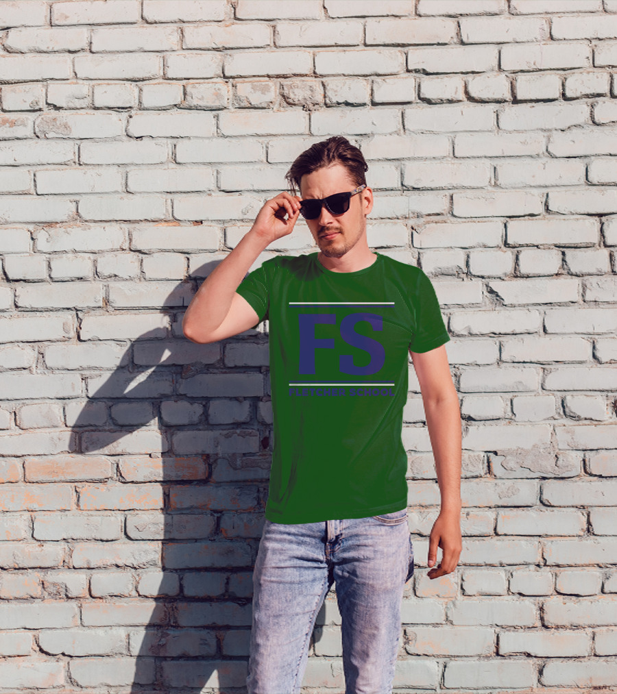 FS Fletcher School Green Background T-Shirt