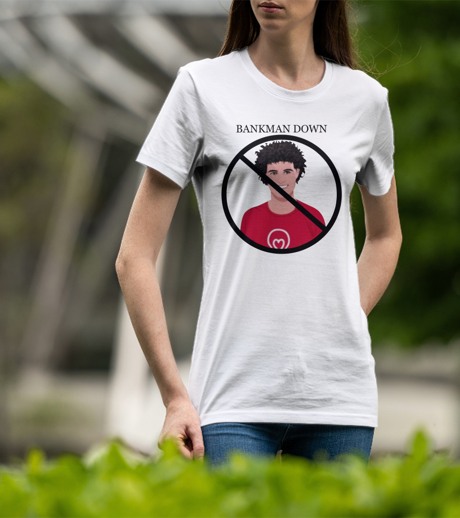 BANKMAN DOWN Red No Symbol Heart T-Shirt