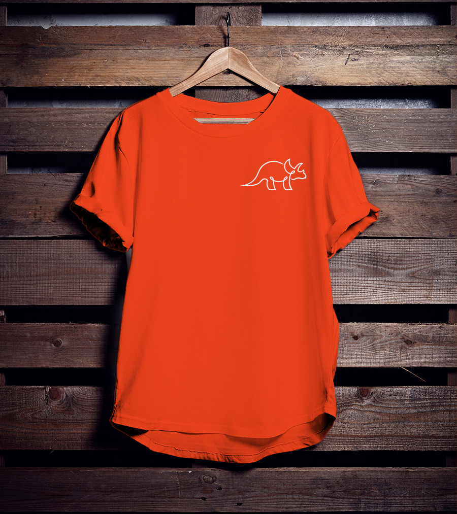The Try Guys Dinosaur Outline Triceratops T-Shirt