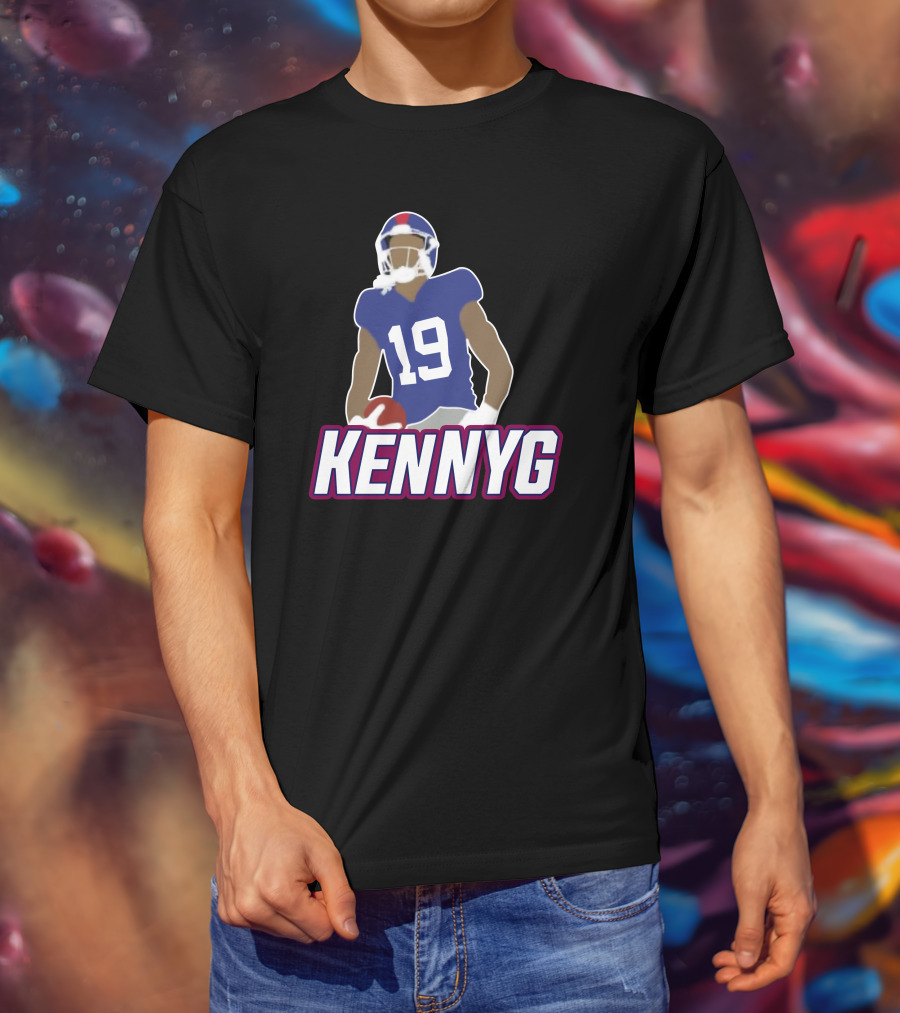 KENNYG 19 Football Player T-Shirt