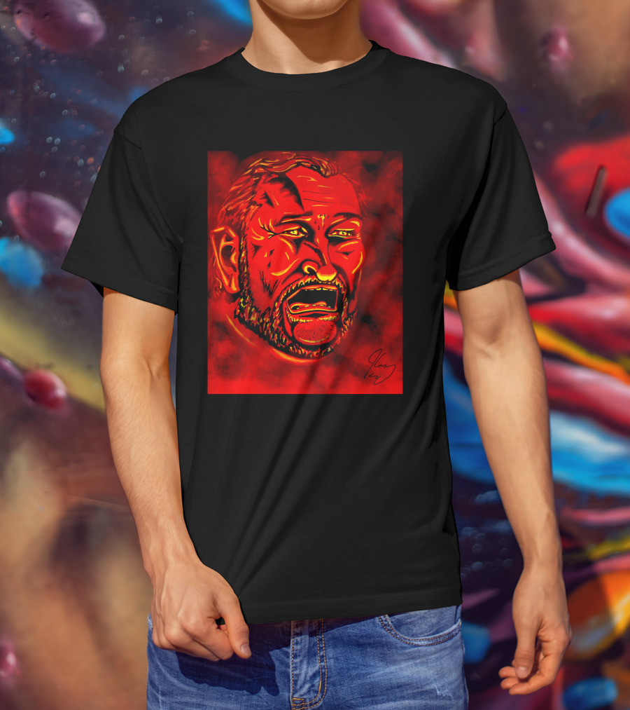 Ted Cruz Hell Red Cartoon Caricature Roast T-Shirt
