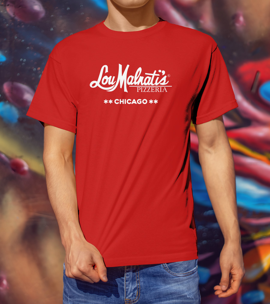 Lou Malnati's Pizzeria Chicago Iconic Red T-Shirt
