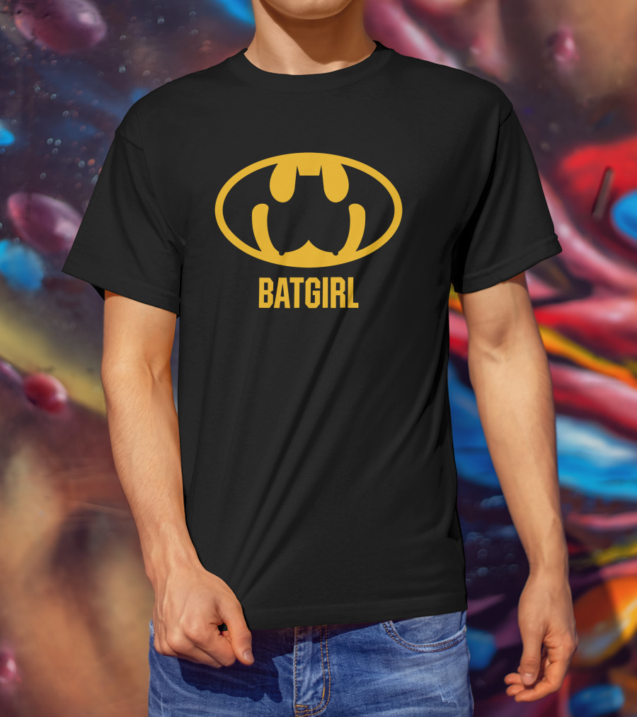 Batgirl Yellow Bat Symbol T-Shirt