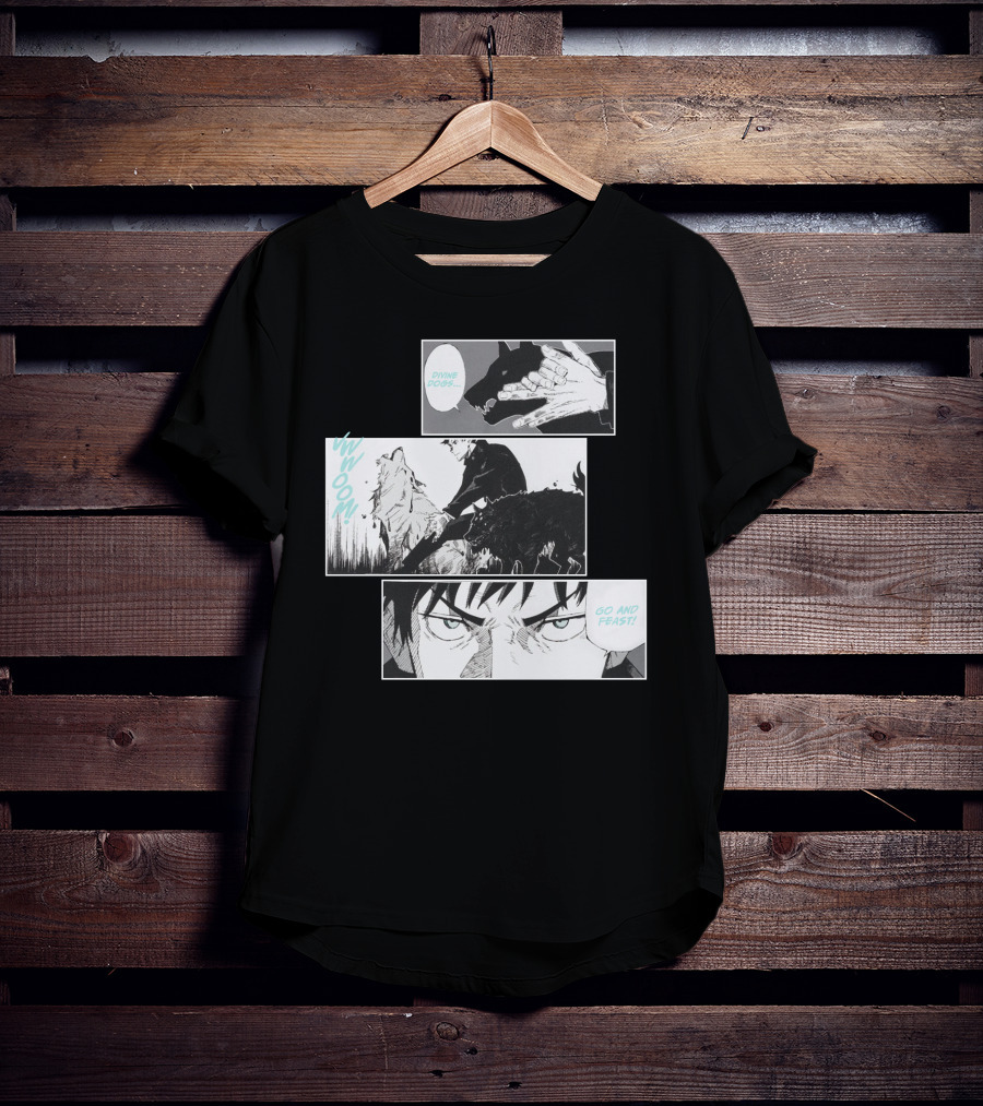 Shonen Jump Jujutsu Kaisen Megumi Divine Dogs Go And Feast T-Shirt