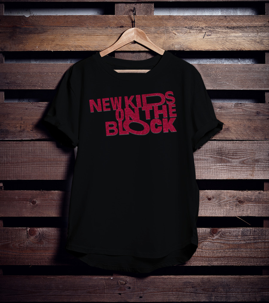 New Kids On The Block Vintage Glitter Lettering Classic T-Shirt