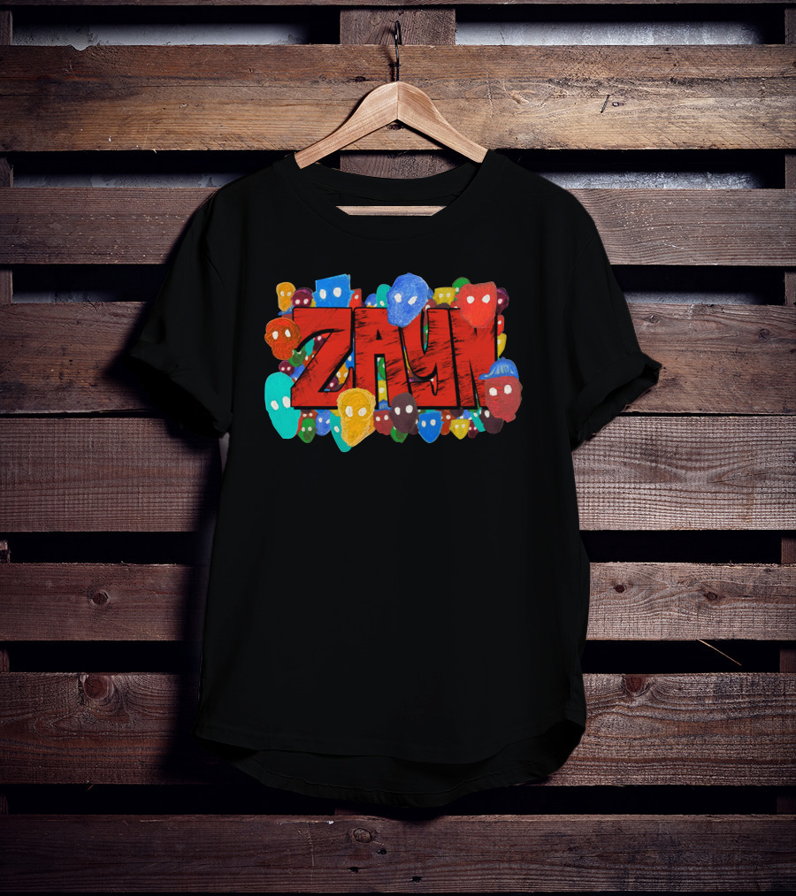 Zayn Colorful Mask Faces T-Shirt