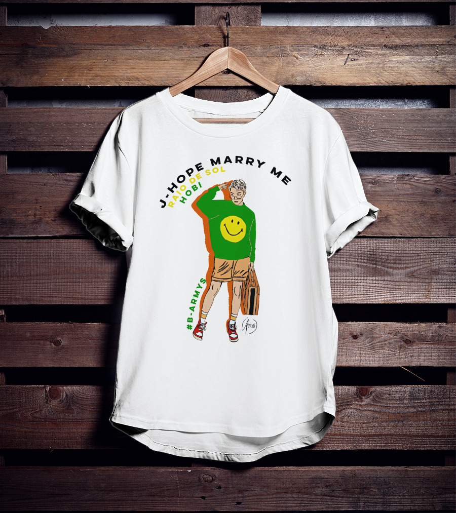 J-Hope Marry Me Rayo De Sol Hobi #B-Armys T-Shirt