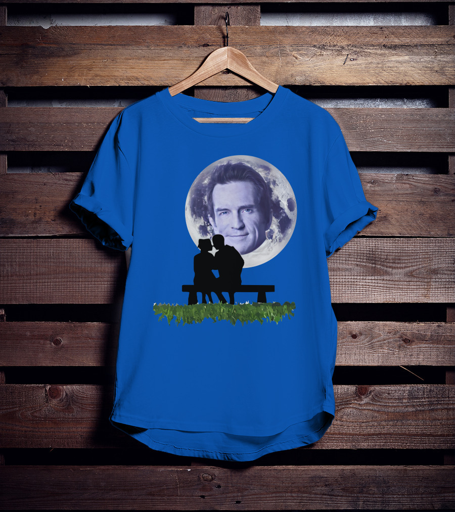 Beneath The Probst Moon Romantic Silhouette Bench Scene T-Shirt