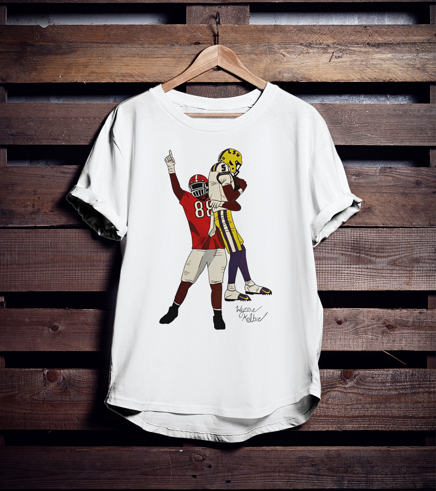 Jalen Carter Wynne Kelbie LSU Georgia Football 88 5 T-Shirt