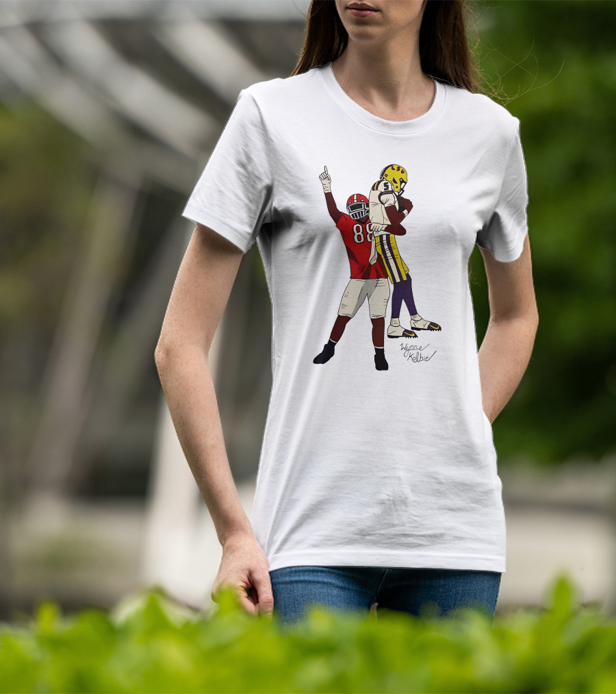 Jalen Carter Wynne Kelbie LSU Georgia Football 88 5 T-Shirt