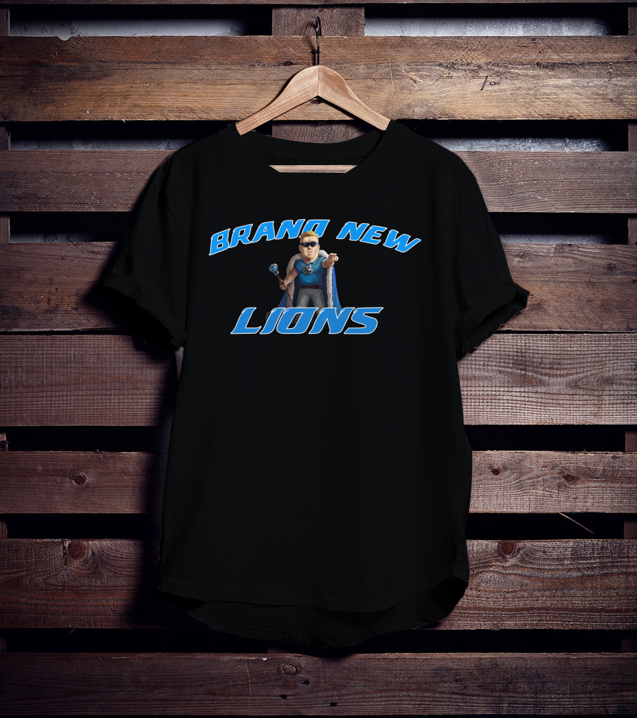 BRAND NEW LIONS Blue Cape Hero With Scepter T-Shirt