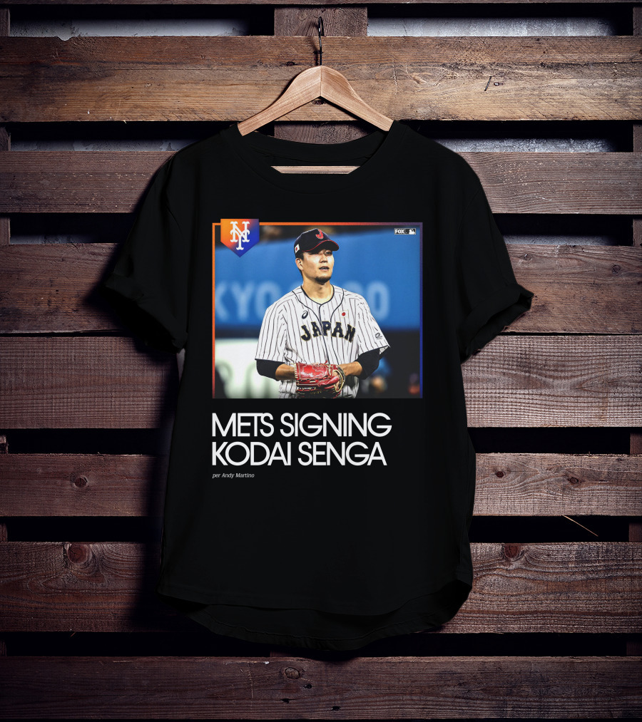 Mets Signing Kodai Senga Japan Baseball Fox MLB Andy Martino T-Shirt
