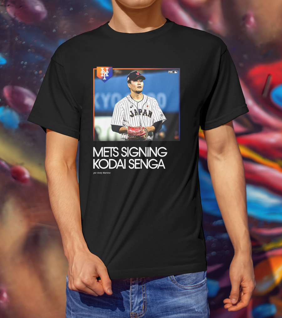 Mets Signing Kodai Senga Japan Baseball Fox MLB Andy Martino T-Shirt