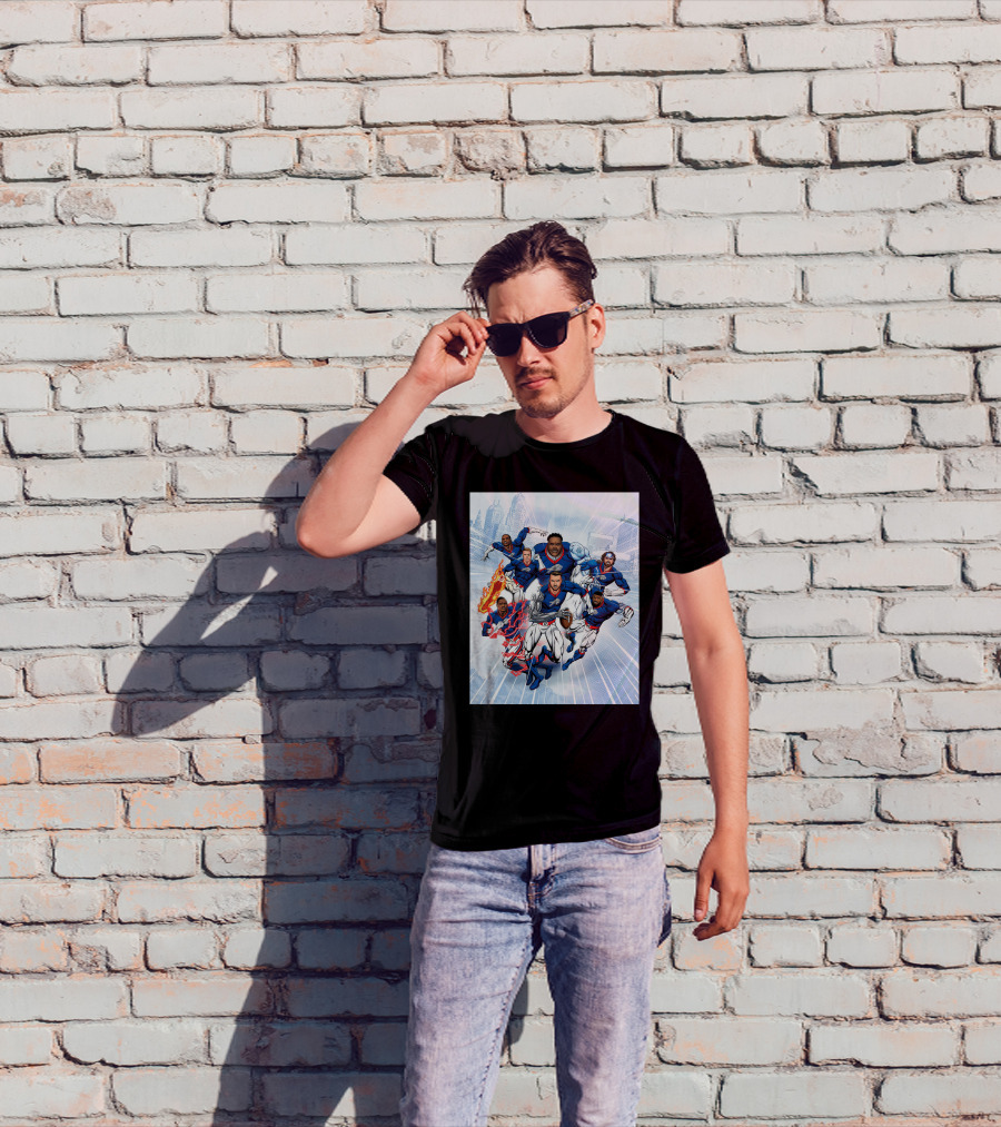 Buffalo Bills Super Hero Team Comic T-Shirt