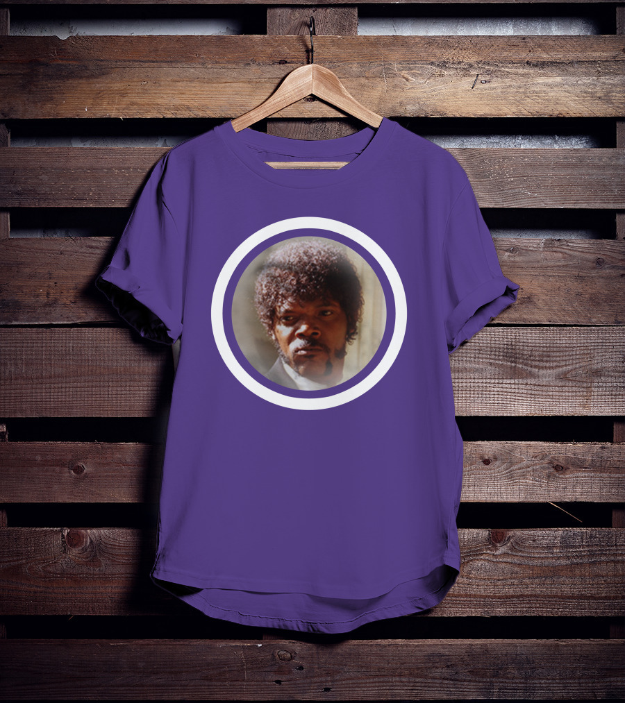 Pulp Fiction Jules Winfield Samuel L Jackson Iconic Face T-Shirt