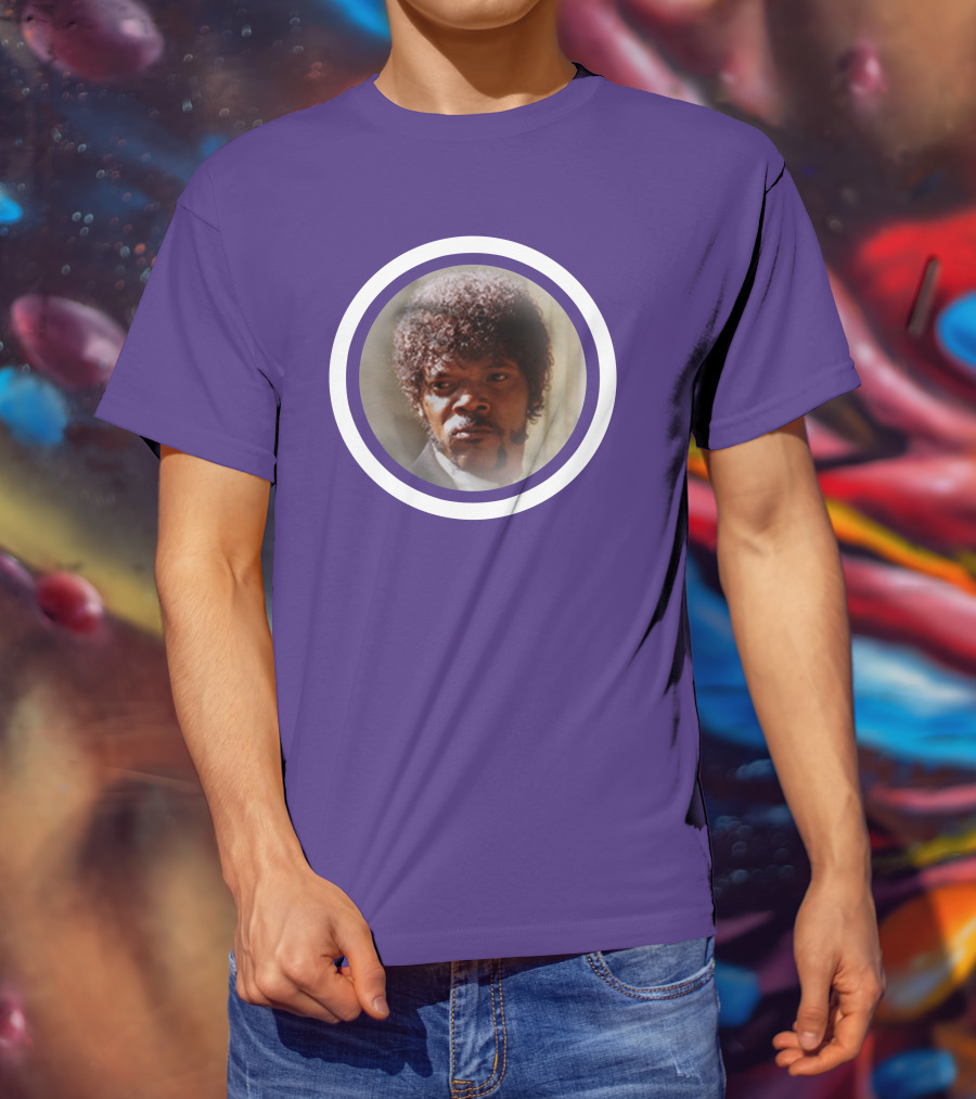 Pulp Fiction Jules Winfield Samuel L Jackson Iconic Face T-Shirt