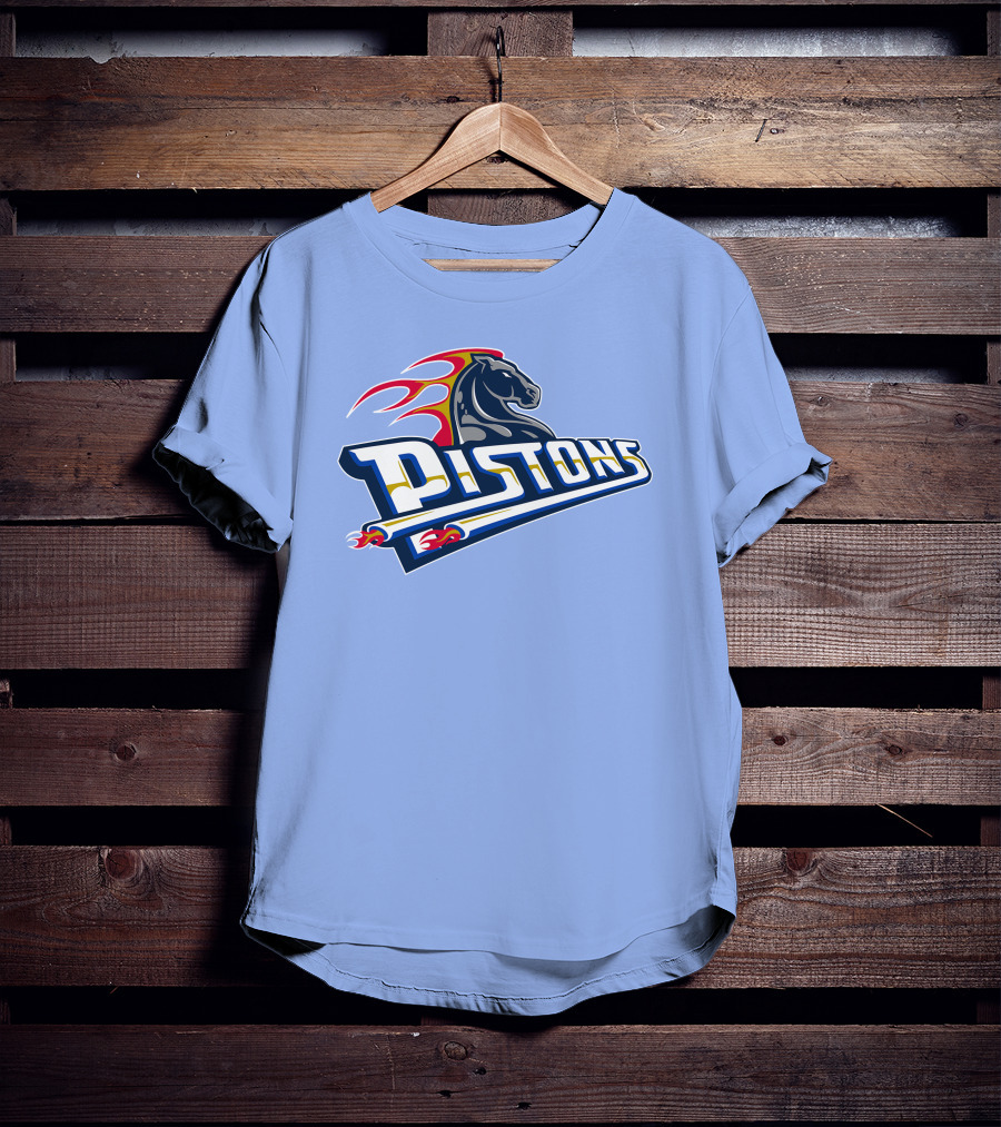 Pistons Horse Flames T-Shirt