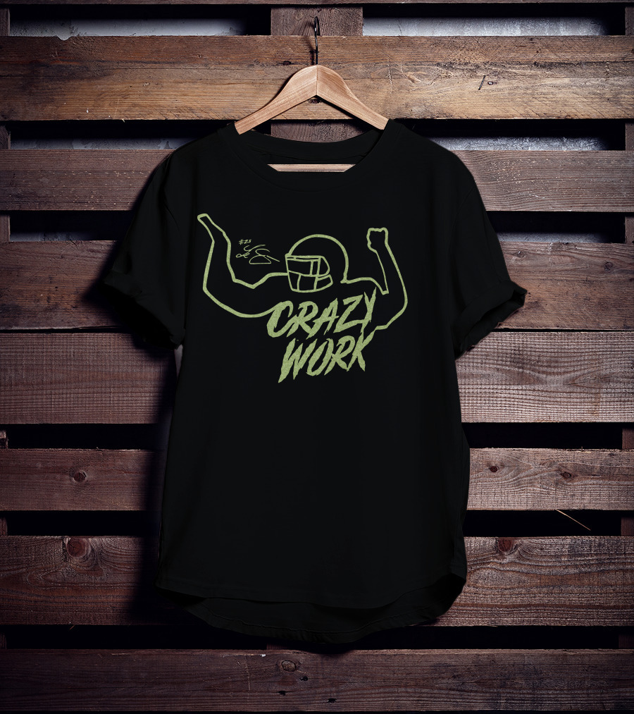 Crazy Work Football Celebration #74 T-Shirt
