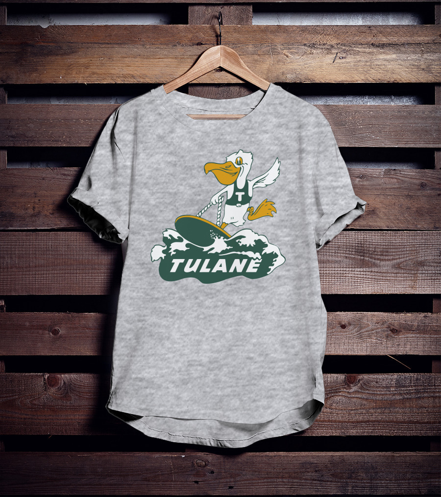 Vintage Tulane Surfing Pelican T-Shirt