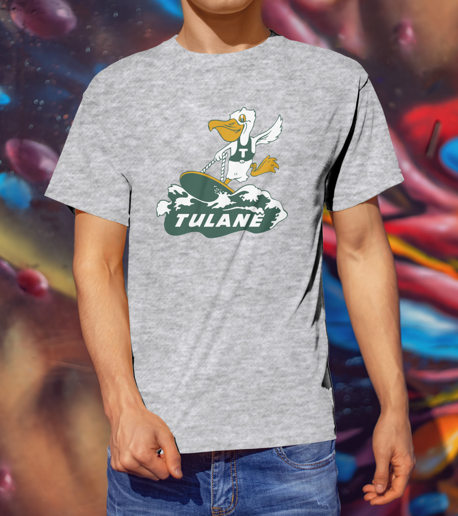 Vintage Tulane Surfing Pelican T-Shirt